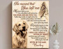 Thoughtful Dog Memorial Canvas - Personalized Pet Loss Gift For Living Room Decor