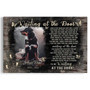 Touching Dog Memorial Canvas For Pet Loss - Sympathy Gift With 'Waiting At The Door' Quote