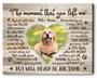 Custom Photo Pet Memorial Canvas For Dog Loss - Thoughtful Pet Remembrance Gift For Living Room