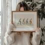 Vintage Bicycle Bunnies For Toddler Room - Peter Rabbit Canvas Artwork