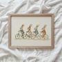 Vintage Bicycle Bunnies For Toddler Room - Peter Rabbit Canvas Artwork