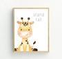 Safari Animal Canvas For Nursery – Elephant, Lion, Giraffe Prints – Adorable Nursery DéCor