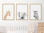 Safari Nursery Canvas Set - Boho Animal Wall Art For Baby Room DéCor