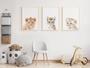 Safari Nursery Canvas Set - Boho Animal Wall Art For Baby Room DéCor