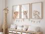 Safari Nursery Canvas Set - Boho Animal Wall Art For Baby Room DéCor