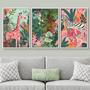 Boho Safari Nursery Canvas Set - Framed Mid-Century Animal Wall Art For Baby Room