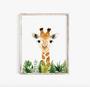 Personalized Safari Nursery Canvas Set For Baby Shower Animal Wall Art