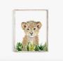 Personalized Safari Nursery Canvas Set For Baby Shower Animal Wall Art