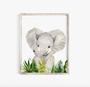 Personalized Safari Nursery Canvas Set For Baby Shower Animal Wall Art