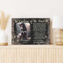 Dog memorial canvas featuring the 'Waiting at the Door' quote, thoughtful condolence decor for pet loss and remembrance.