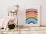 Rainbow nursery quotes canvas, minimalist typography with soft rainbow accents; gender-neutral inspirational decor for kids Rainbow nursery quotes canvas, minimalist typography with soft rainbow accents; gender-neutral inspirational decor for kids