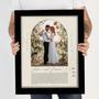 Personalized Wedding Song Lyrics Canvas With Photo For Anniversary Keepsake