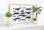 Nautical Whale Nursery Art Canvas - Thoughtful Ocean Mammal Wall DéCor Nursery Gift