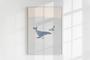 Minimalist Whale Nursery Canvas Art For Nautical Themed Baby Room