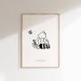 Winnie The Pooh Canvas Nursery Decor - Thoughtful New Baby Gift With Heartfelt Quotes