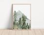 Personalized Woodland Nursery Canvas With Mountain & Tree Design