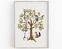 Personalized Woodland Nursery Canvas - Whimsical Tree Art For Kids' Room Decor