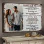 Anniversary canvas print personalized with custom couple photo, names, and date; neutral design for living room decor Anniversary canvas print personalized with custom couple photo, names, and date; neutral design for living room decor