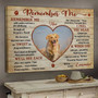 Dog remembrance canvas with customizable pet photo upload, a sympathy keepsake gift to honor a beloved dog’s life
