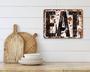 Rustic Distressed Metal Kitchen Sign For Farmhouse Style Outdoor & Indoor Decor