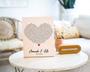 Personalized Heart-Shaped Wedding Song Lyrics Canvas Art For Anniversary Gift