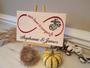 Infinity Love Carved Wood Sign For USMC Girlfriend Marine Wife With Semper Fi Theme