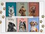 Heartfelt Personalized Dog Portrait Canvas For Dog Lovers - Custom Gift Art For Pet Memorial, Living Room DéCor