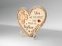 Thoughtful Custom Puzzle Heart Wooden Mom Sign - Mother's Day Gift