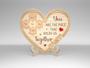 Thoughtful Custom Puzzle Heart Wooden Mom Sign - Mother's Day Gift