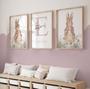 Personalized Peter Rabbit Canvas For Baby Girl Nursery Pink Floral Wall Art