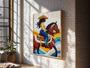 Pop Art Black Cowgirl Canvas Print Afrocentric Rustic Farmhouse Wall Art For Living Room