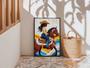 Pop Art Black Cowgirl Canvas Print Afrocentric Rustic Farmhouse Wall Art For Living Room