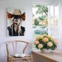 Rustic Farmhouse Portrait Canvas With Blonde Cowgirl - Unique Modern Western Art For Stylish Home DéCor