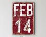 Rustic February 14 Valentine Metal Sign For Farmhouse Wall Art - Thoughtful Gift