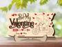 Personalized Valentine Wood Sign For Couples - Romantic Anniversary DéCor