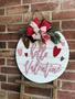 Personalized Valentine Wood Sign - Farmhouse Door Hanger For Front Porch Decor