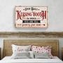 Charming Valentine Kissing Booth Canvas - Vintage Style For Modern Farmhouse DéCor