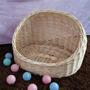 Handmade Wicker Pet House Christmas Basket - Cat Cave Dog Bed & Nest For Cats And Dogs