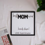 Best Mom Ever Handprint Wood Sign - Customized Mom Gifts For Mother's Day Decor