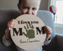 Unique Personalized Mom Handprint Wood Sign - Happy Mothers Day Sign