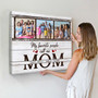 "My Blessings Call Me Mom" Custom Canvas for Mother's Day Gift