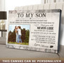 Personalized Mom And Son Canvas - Heartfelt Gift For Son From Mother - Rustic Home Decor