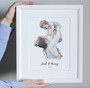 Personalized Mommy And Me Canvas - Watercolor Portrait For Mother's Day - Mom And Son Or Daughter Artpiece