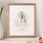 Personalized Mommy And Me Canvas - Watercolor Portrait For Mother's Day - Mom And Son Or Daughter Artpiece