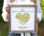 Personalized Long Distance Gift For Mom - Thoughtful Mother Day With Wood Heart Address Map Design