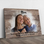 Memorial Canvas For Loss Of Mom - Bereavement Portrait Gift For Living Room