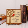 Sympathy Cardinal Personalized Wood Sign - Loss Of Mom Remembrance Gift