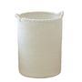 58L Large White Cotton Wicker Laundry Basket for Bathroom