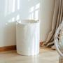 58L Large White Cotton Wicker Laundry Basket for Bathroom