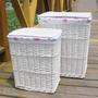 Affordable Large White Wicker Laundry Baskets